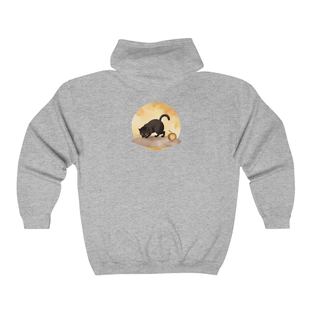 Black Cat Moonlit Hoodie - Halloween Vibes Hoodie - Blululi