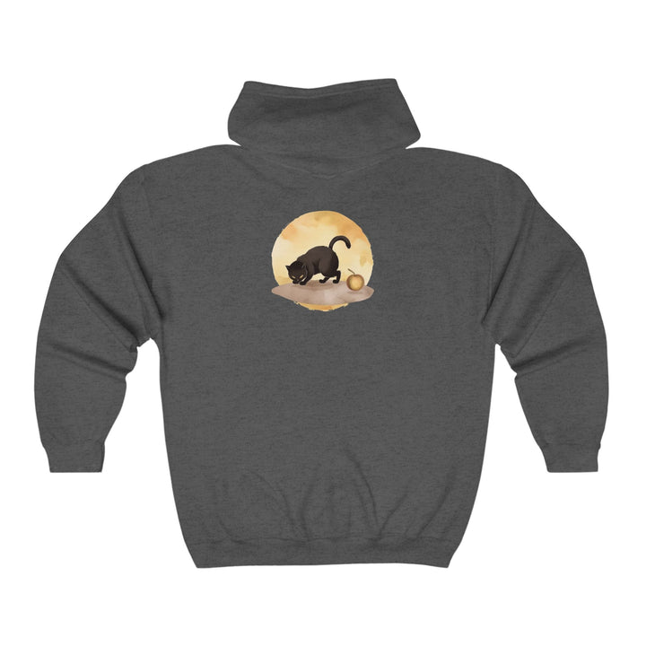 Black Cat Moonlit Hoodie - Halloween Vibes Hoodie - Blululi