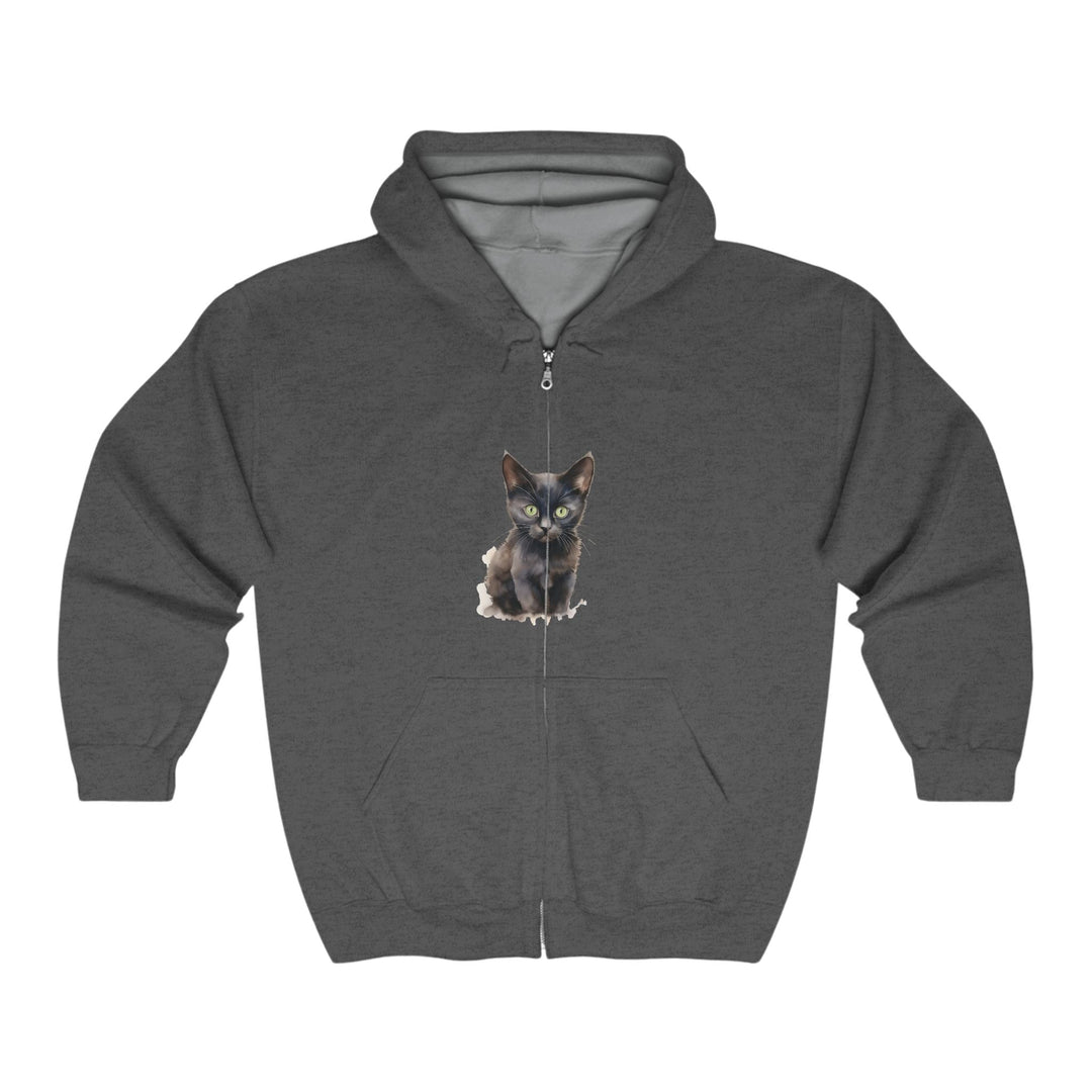 Black Cat Mystique Hoodie - Spooky & Stylish Hoodie - Blululi