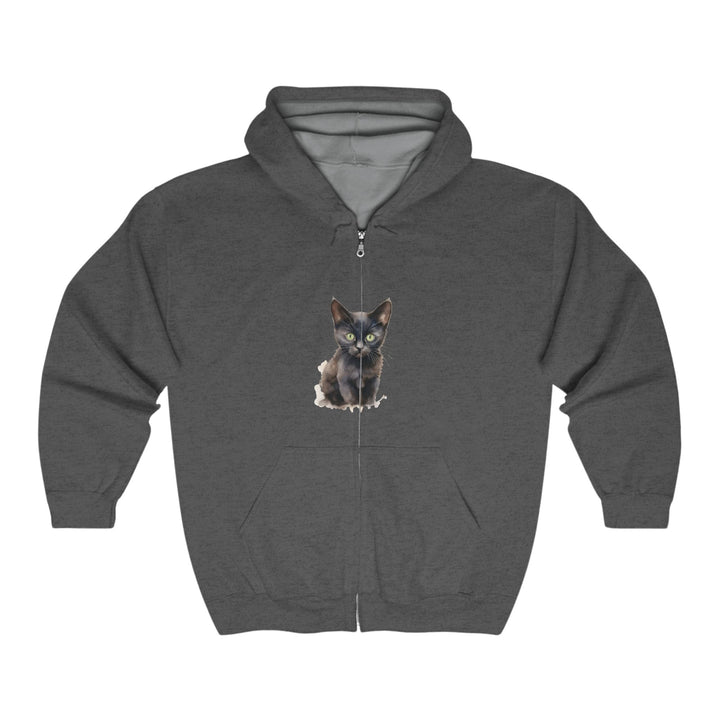 Black Cat Mystique Hoodie - Spooky & Stylish Hoodie - Blululi