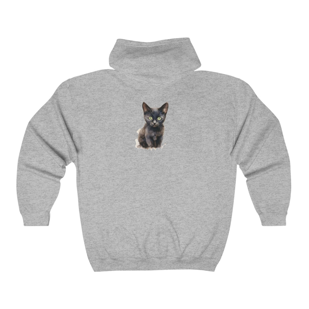 Black Cat Mystique Hoodie - Spooky & Stylish Hoodie - Blululi