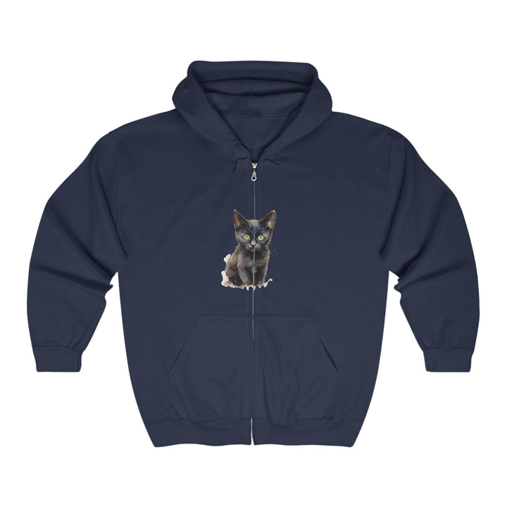 Black Cat Mystique Hoodie - Spooky & Stylish Hoodie - Blululi