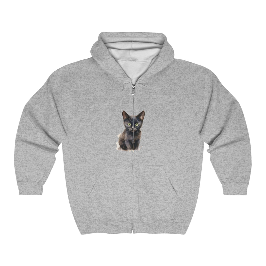 Black Cat Mystique Hoodie - Spooky & Stylish Hoodie - Blululi