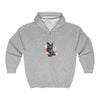 Black Cat & Pink Flowers Hoodie Hoodie - Blululi