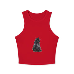 Black Cat Racerback Tank - Feline Fashion Tank Top - Blululi