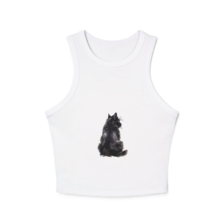 Black Cat Racerback Tank - Feline Fashion Tank Top - Blululi