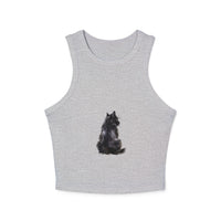Black Cat Racerback Tank - Feline Fashion Tank Top - Blululi