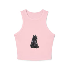 Black Cat Racerback Tank - Feline Fashion Tank Top - Blululi