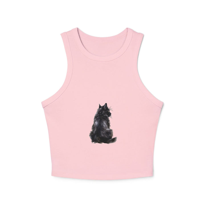 Black Cat Racerback Tank - Feline Fashion Tank Top - Blululi