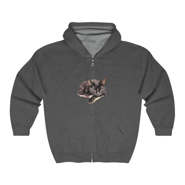 Black Cat Sleep Hoodie - Cozy & Cute Hoodie - Blululi