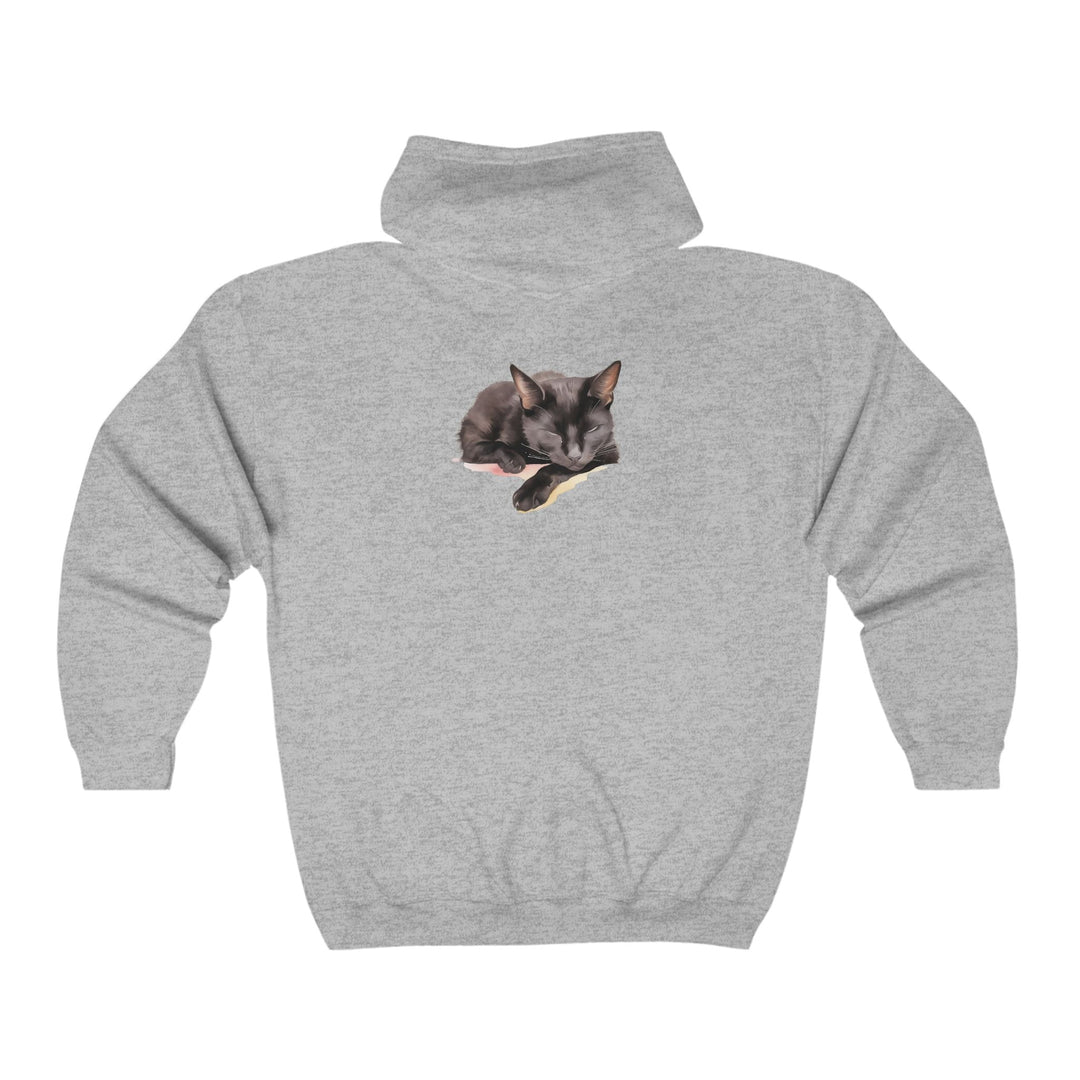 Black Cat Sleep Hoodie - Cozy & Cute Hoodie - Blululi