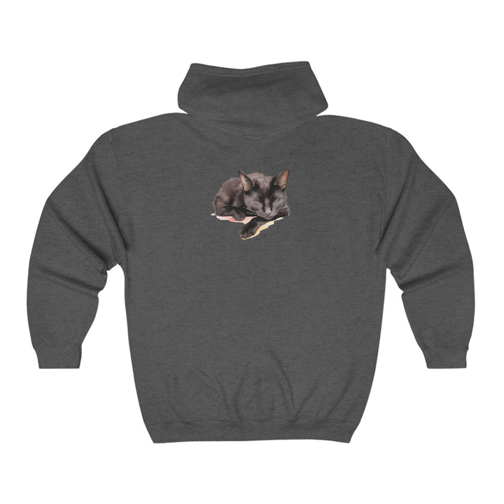 Black Cat Sleep Hoodie - Cozy & Cute Hoodie - Blululi