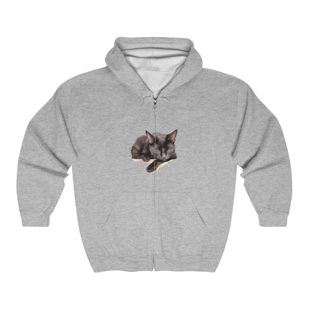 Black Cat Sleep Hoodie - Cozy & Cute Hoodie - Blululi