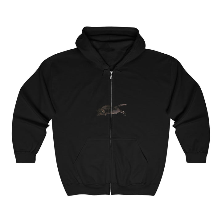 Black Cat Slumber Hoodie - Cozy & Stylish Hoodie - Blululi