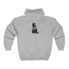 Black Cat Watercolor Hoodie - Cozy & Cute Hoodie - Blululi