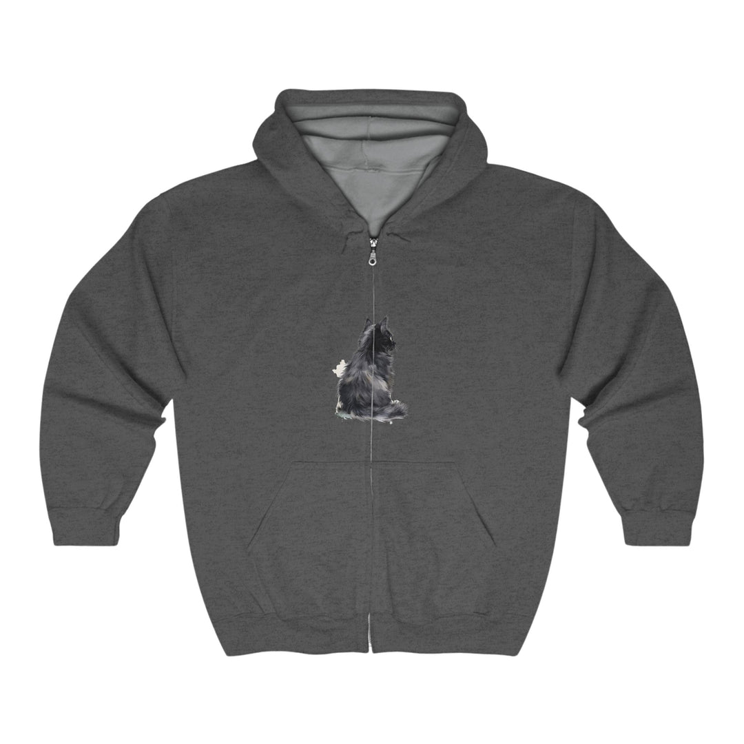 Black Cat Watercolor Hoodie - Cozy & Stylish Hoodie - Blululi