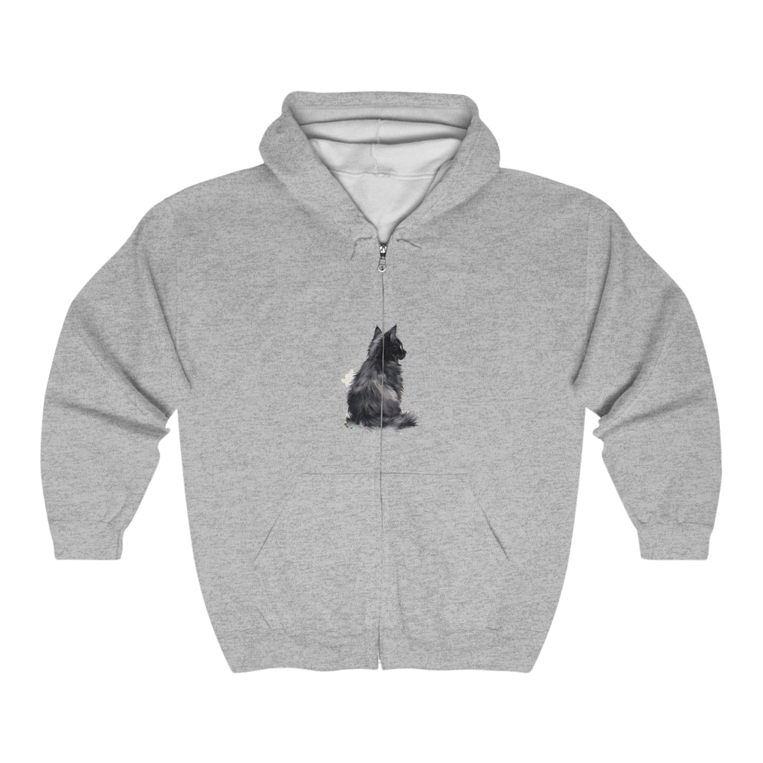 Black Cat Watercolor Hoodie - Cozy & Stylish Hoodie - Blululi