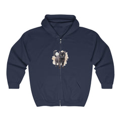 Black Cat Watercolor Hoodie - Cute & Whimsical Hoodie - Blululi