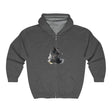Black Cat Watercolor Hoodie - Mysterious Charm Hoodie - Blululi