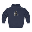 Black Cat Watercolor Hoodie - Mysterious Charm Hoodie - Blululi
