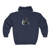 Black Cat Watercolor Hoodie - Mysterious Charm Hoodie - Blululi