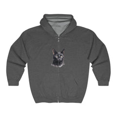 Black Cat Watercolor Hoodie - Mysterious & Cool Hoodie - Blululi