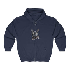 Black Cat Watercolor Hoodie - Mystical Feline Hoodie - Blululi
