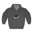 Black Cat Watercolor Hoodie - Mystical Pet Design Hoodie - Blululi