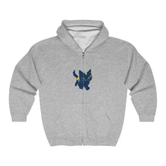 Black Cat Watercolor Hoodie - Mystical Pet Design Hoodie - Blululi