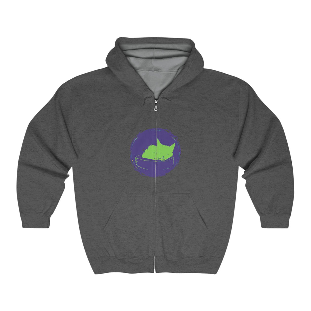 Black Cat Watercolor Hoodie - Mystical Pet Design Hoodie - Blululi