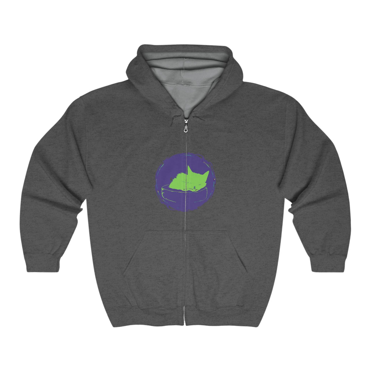 Black Cat Watercolor Hoodie - Mystical Pet Design Hoodie - Blululi