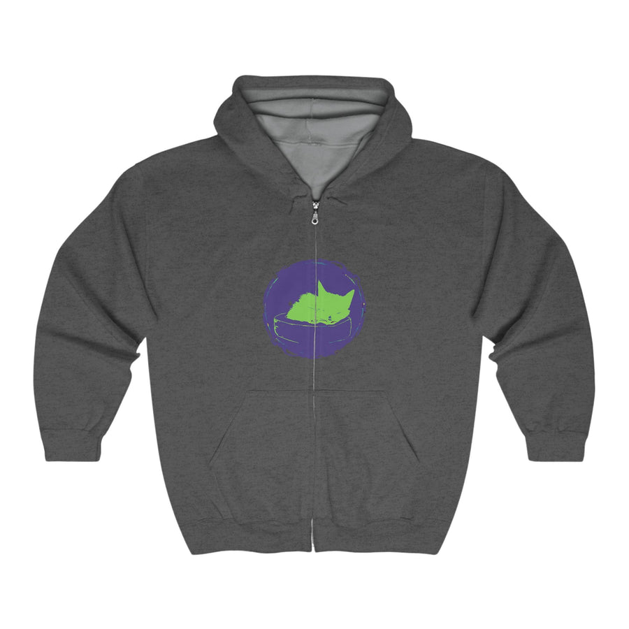 Black Cat Watercolor Hoodie - Mystical Pet Design Hoodie - Blululi