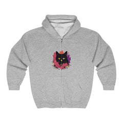 Black Cat Watercolor Hoodie - Mystical Pet Design Hoodie - Blululi