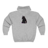 Black Cat Watercolor Hoodie - Mystical Pet Design Hoodie - Blululi