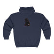 Black Cat Watercolor Hoodie - Mystical Pet Design Hoodie - Blululi