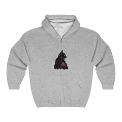 Black Cat Watercolor Hoodie - Mystical Pet Design Hoodie - Blululi