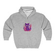Black Cat Watercolor Hoodie - Mystical Pet Design Hoodie - Blululi