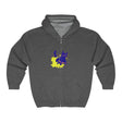 Black Cat Watercolor Hoodie - Mystical Pet Design Hoodie - Blululi