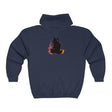 Black Cat Watercolor Hoodie - Mystical Pet Design Hoodie - Blululi
