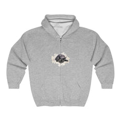 Black Cat Watercolor Hoodie - Relaxed & Cozy Hoodie - Blululi