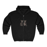 Black Cat Watercolor Hoodie - Spooky Chic Hoodie - Blululi