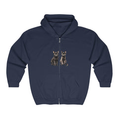 Black Cat Watercolor Hoodie - Spooky Chic Hoodie - Blululi