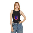 Black Cat Watercolor Racerback Tank Top - Colorful Splatter Tank Top - Blululi