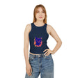Black Cat Watercolor Racerback Tank Top - Colorful Splatter Tank Top - Blululi