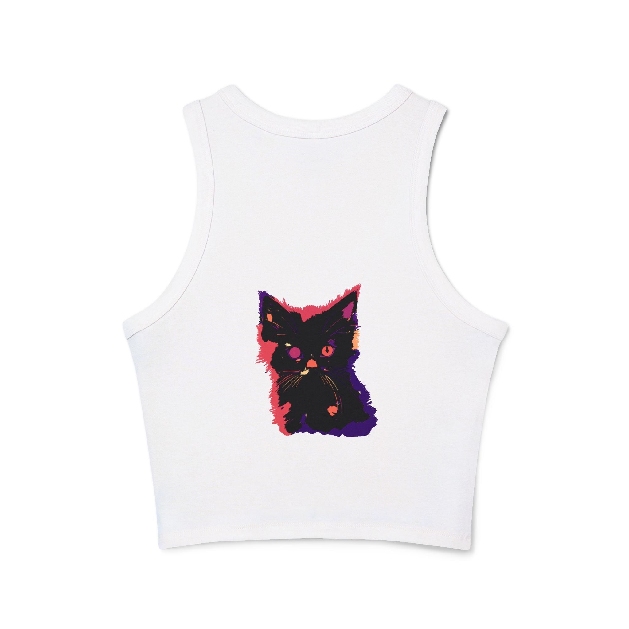 Black Cat Watercolor Racerback Tank Top - Cute & Stylish Tank Top - Blululi