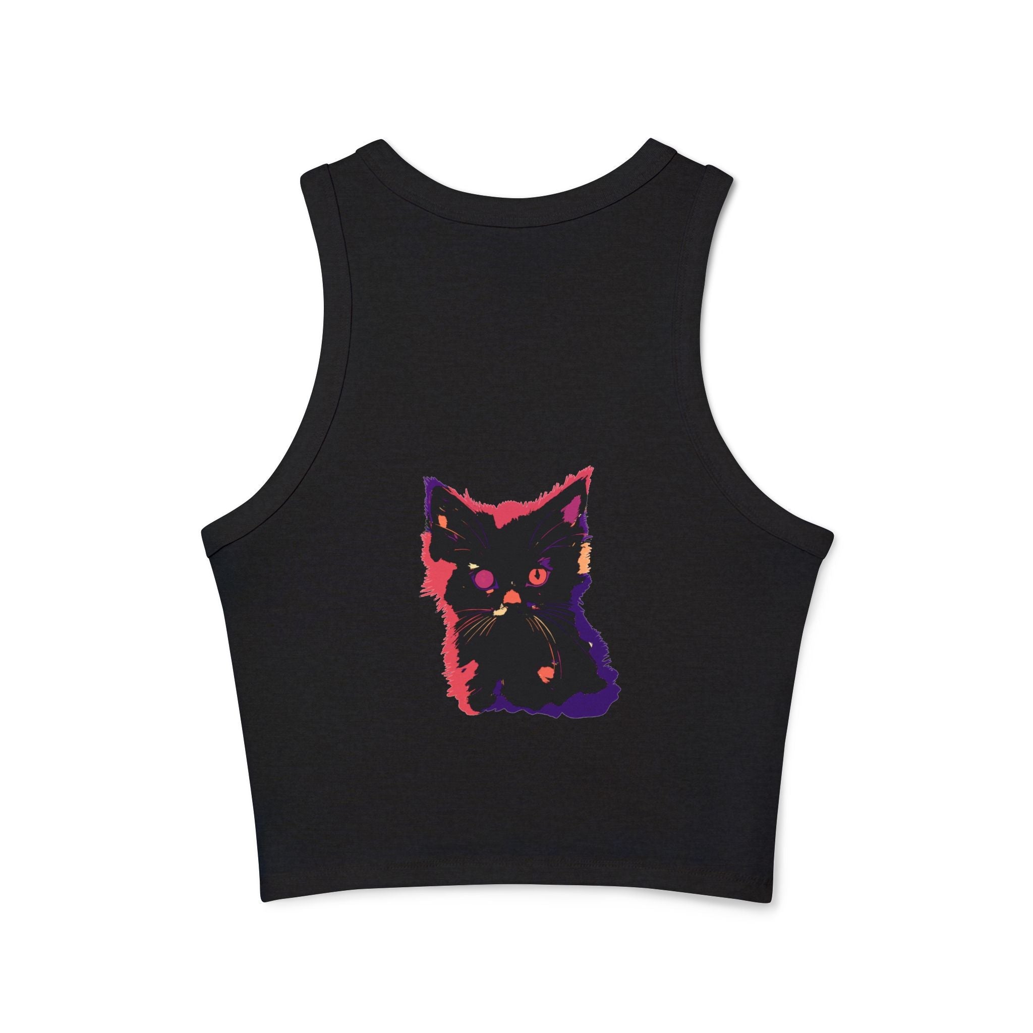 Black Cat Watercolor Racerback Tank Top - Cute & Stylish Tank Top - Blululi