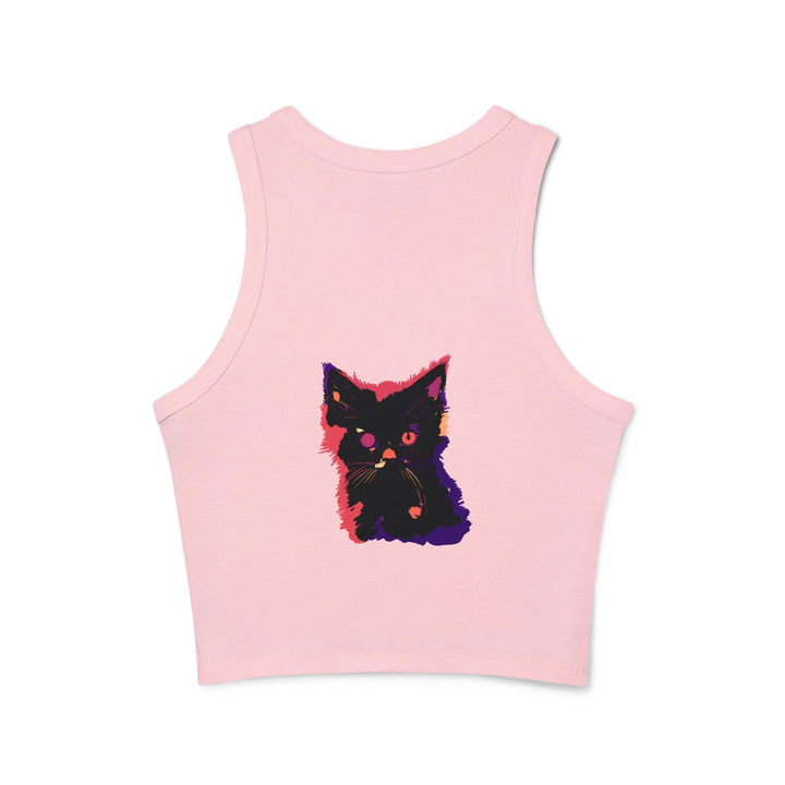 Black Cat Watercolor Racerback Tank Top - Cute & Stylish Tank Top - Blululi