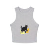 Black Cat Watercolor Racerback Tank Top - Mysterious & Cool Tank Top - Blululi