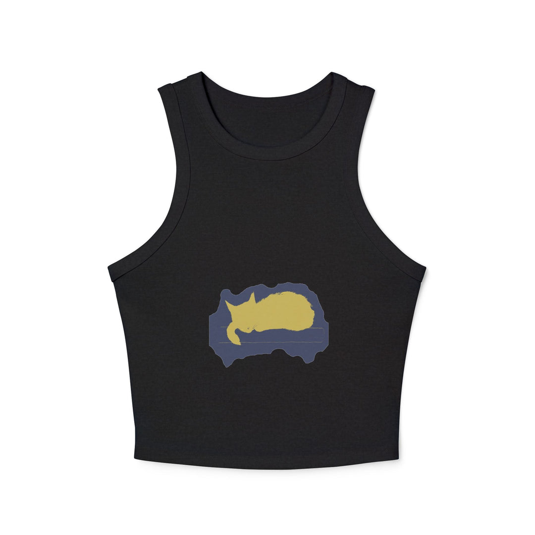 Black Cat Watercolor Racerback Tank Top - Sleep Tight! Tank Top - Blululi