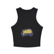 Black Cat Watercolor Racerback Tank Top - Sleep Tight! Tank Top - Blululi